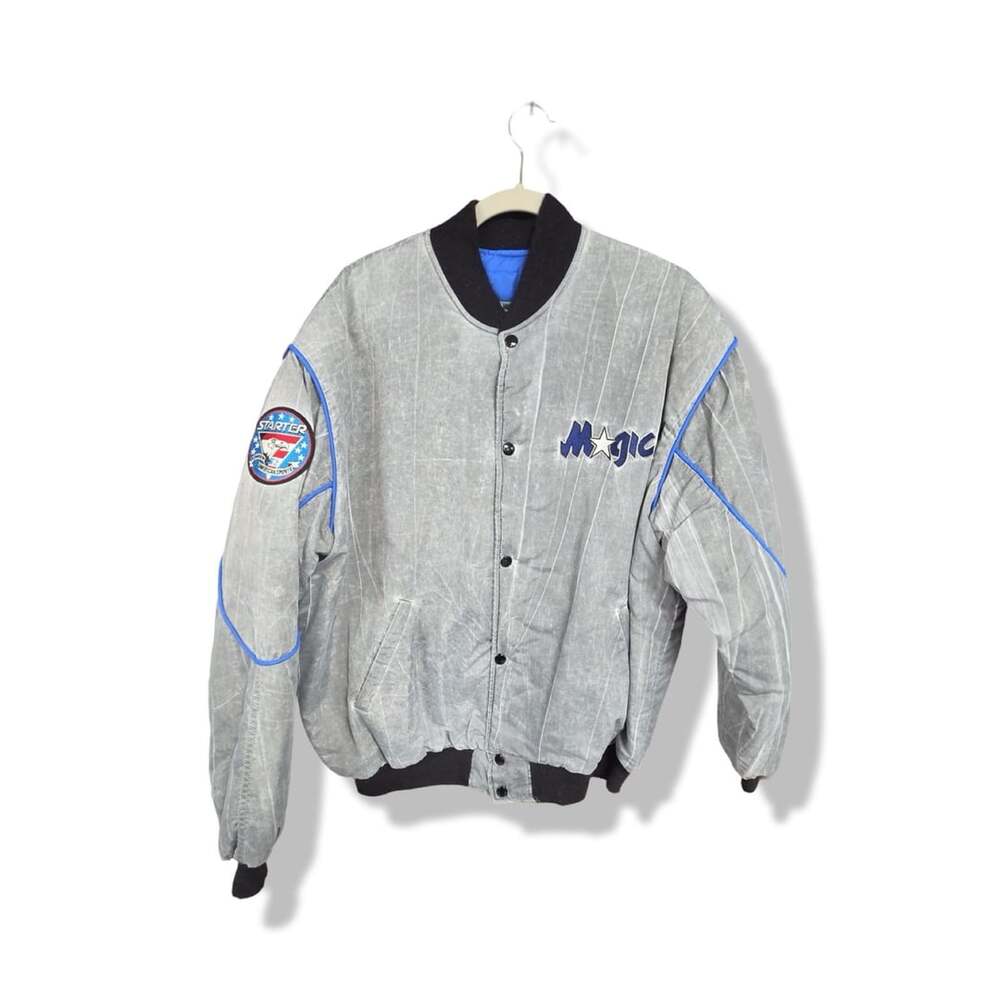 Starter Orlando Magic Jacket Size Large Acid Wash NBA Vintage